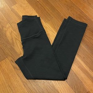 Lululemon Wunder Train HR Crop 21” w/free alo tote